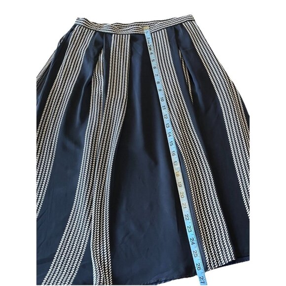 ANNE KLEIN Bilbao Stripe Chiffon Midi Skirt Women’s Sz 4 - Picture 3 of 11